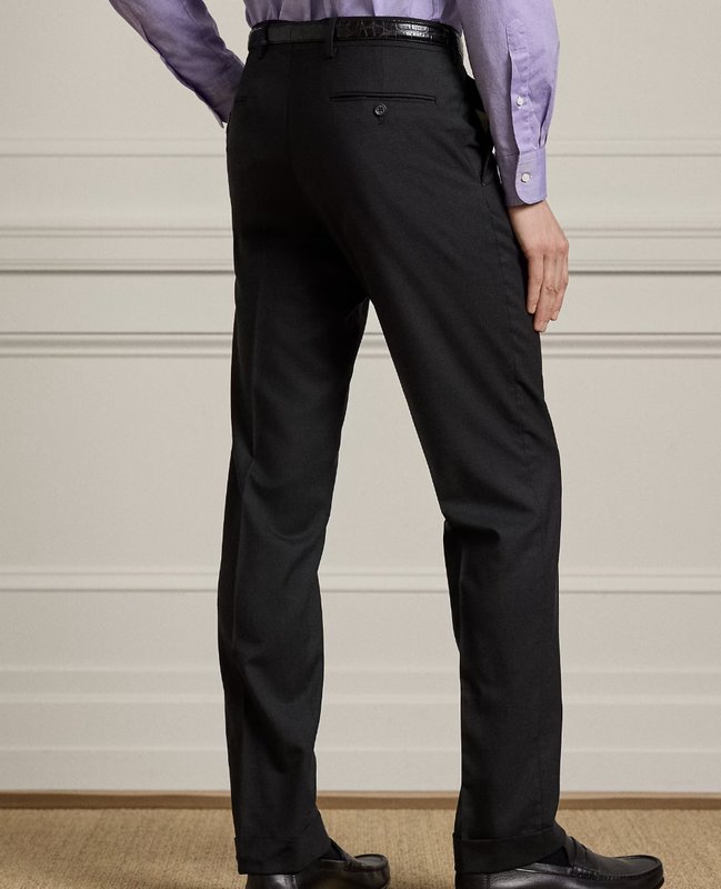 Uomo Benvenuto Pantaloni Neri Poliestere 58