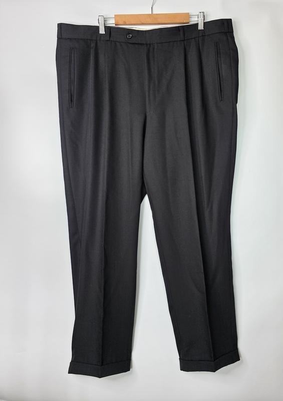 Uomo Benvenuto Pantaloni Neri Poliestere 58