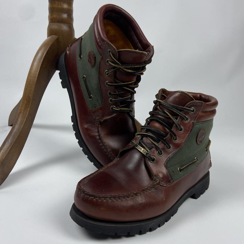 Homme Timberland Bottes Kaki Cuir 41