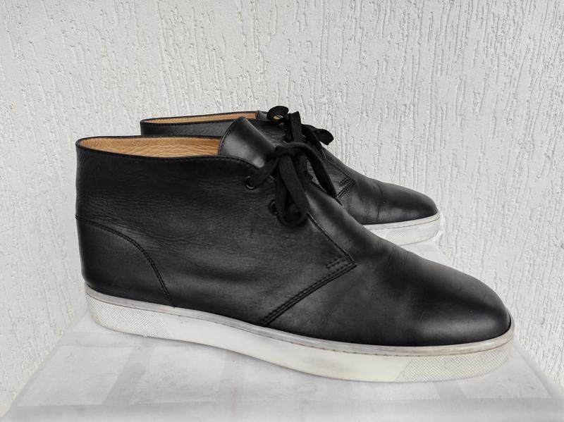 Мужской Christian Louboutin Ботинки Чёрный Кожа