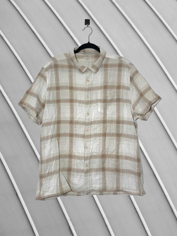 Мужская ACW85 Рубашка Персиковый Хлопок L