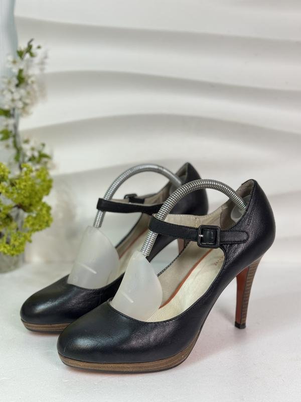 Women Roberto Santi Heels Black Leather 39