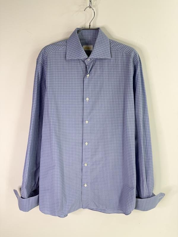 Мужской Brioni Рубашка Белая Хлопок M