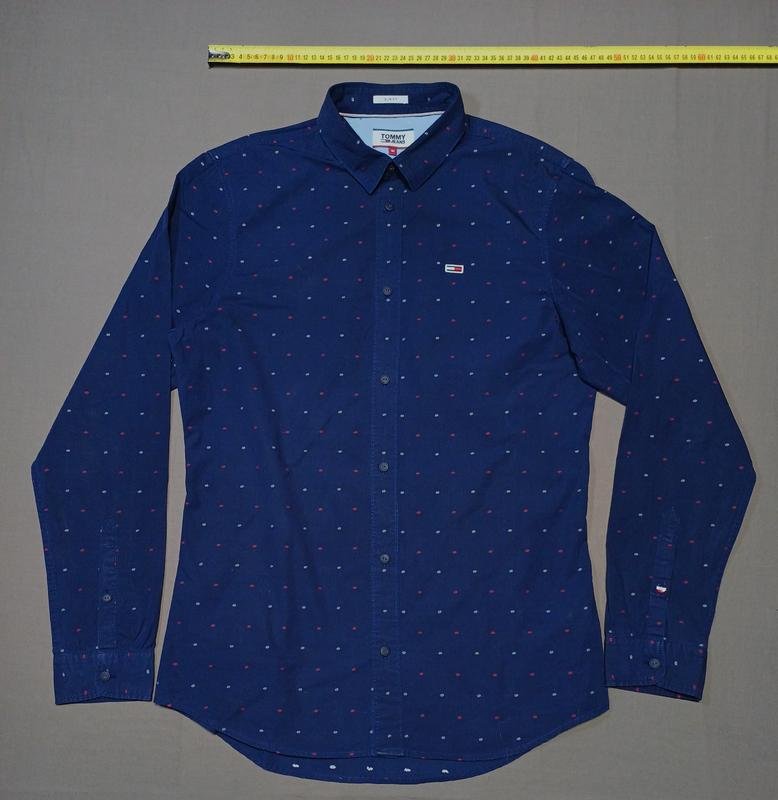 Мужской Tommy Jeans Рубашка Чёрный Хлопок M