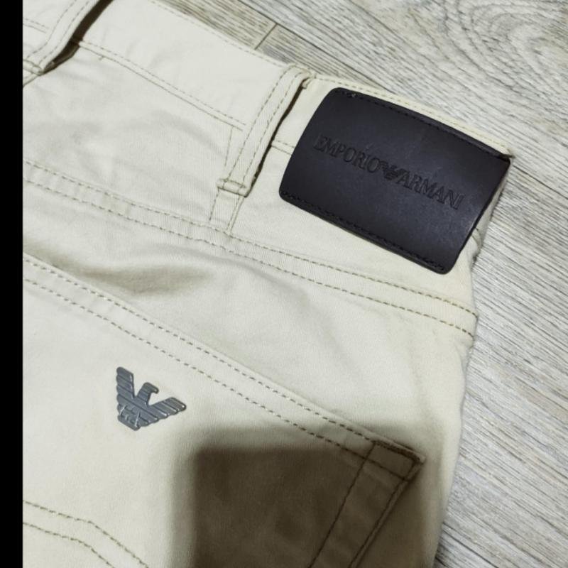 Homme Emporio Armani Pantalons Beige Coton 30