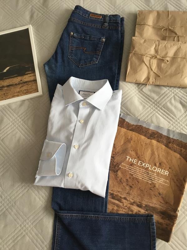 Мужской Charles Tyrwhitt Рубашка Голубая 16 1/2