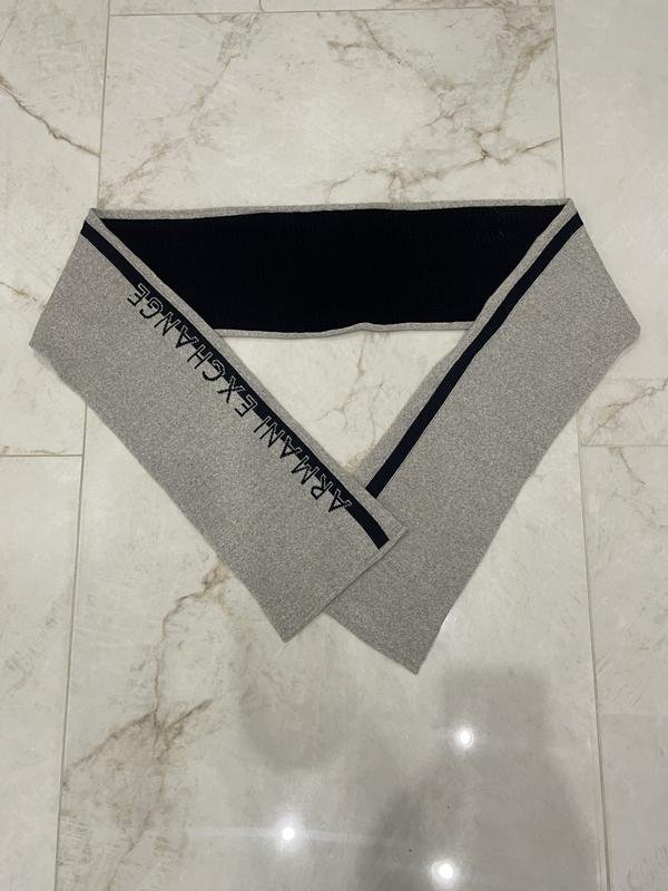 Unisex Armani Exchange Schal Grau