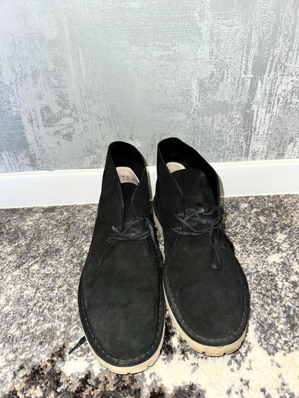 Homme Clarks Bottes Noires Suède 45