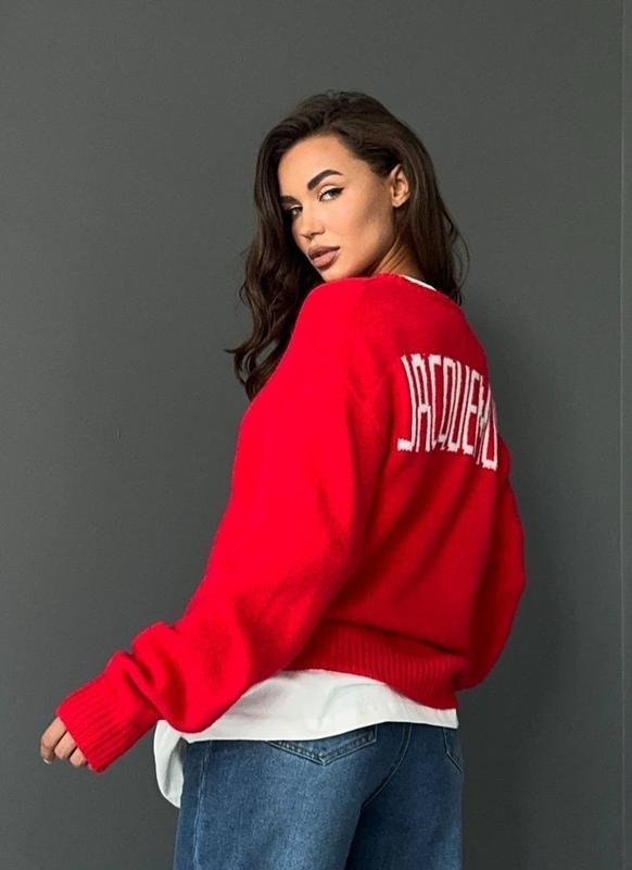 Women Jacquemus Sweater Red Acrylic S