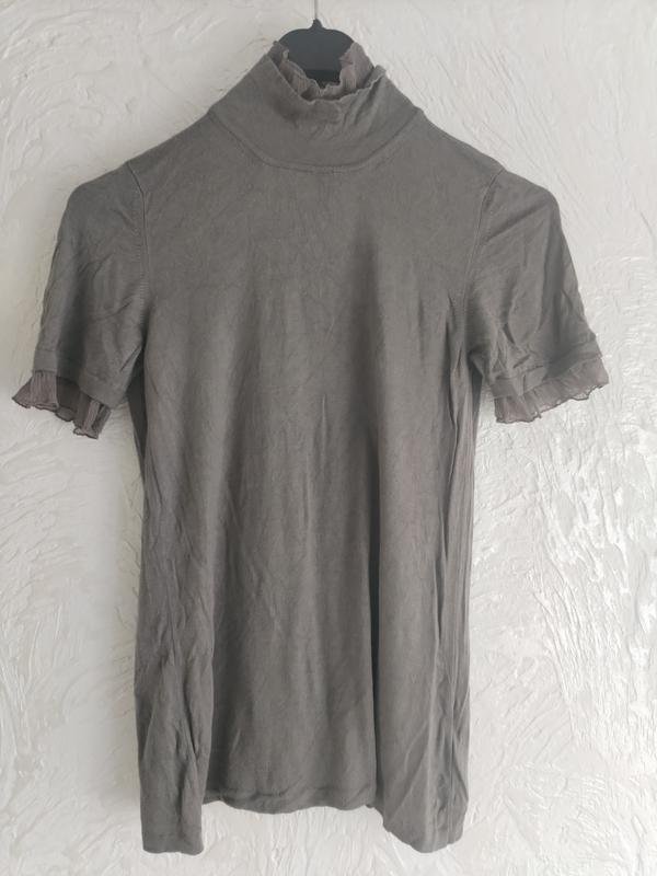 Femme Armani Collezioni Col Roulé Gris Soie S