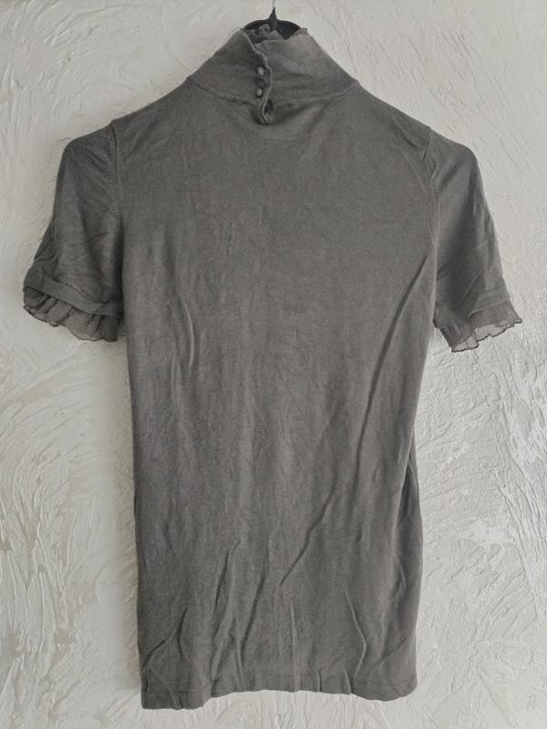 Femme Armani Collezioni Col Roulé Gris Soie S