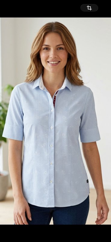 Women Jacques Britt Shirt White Jacquard 36