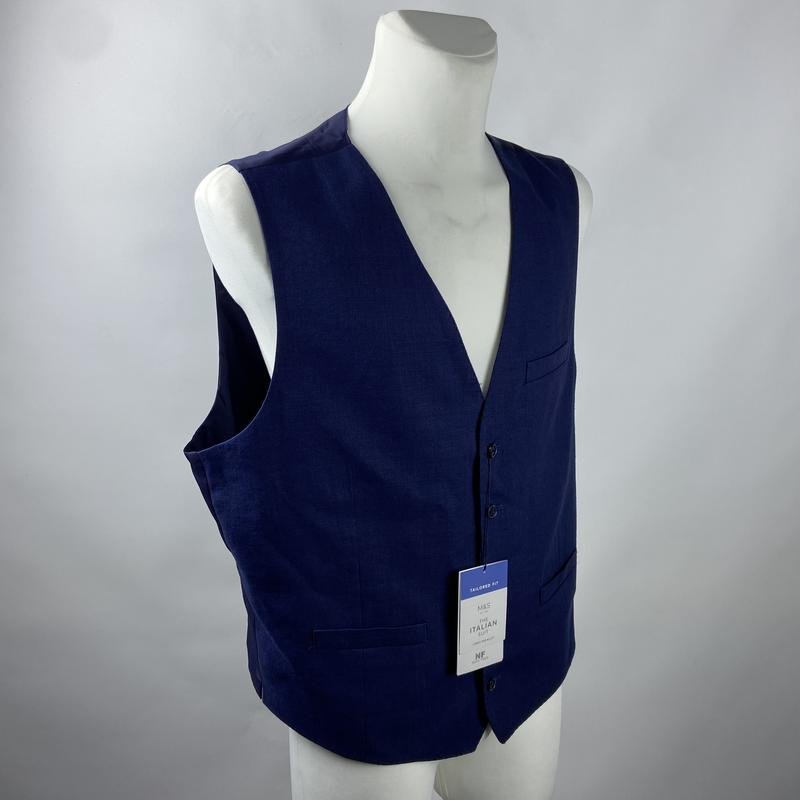 Herren Marks & Spencer Weste Marineblau