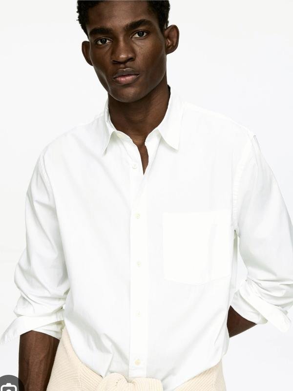 Homme ARKET Chemise Blanche Coton 46