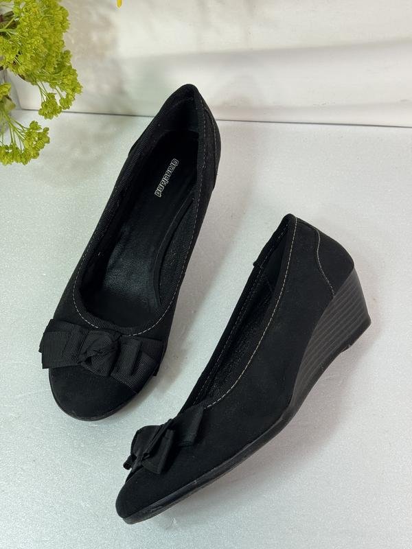 Женские Graceland Туфли Чёрные Экозамш 38