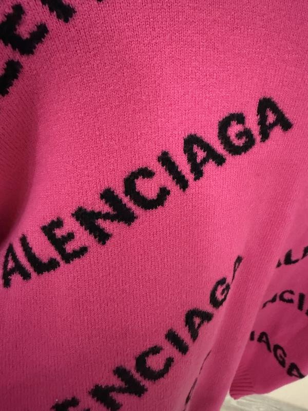 Women Balenciaga Sweater Pink Wool M
