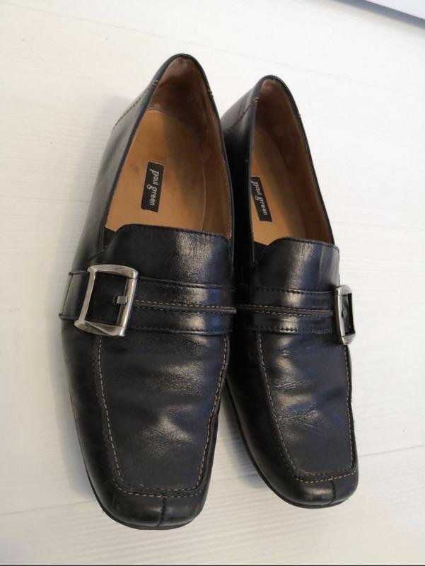 Women Paul Green Loafers Black Leather 38
