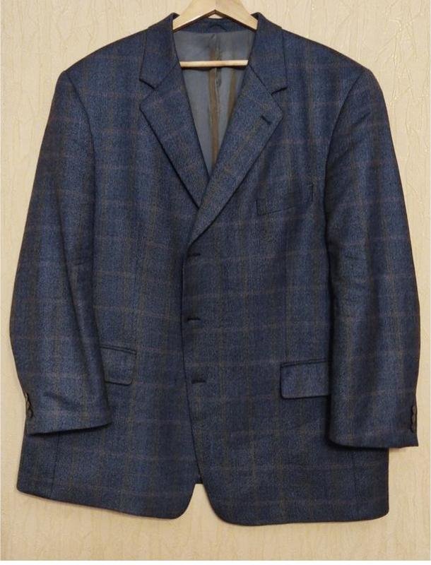 Herren Mario Barutti Sakko Marineblau Wolle 64