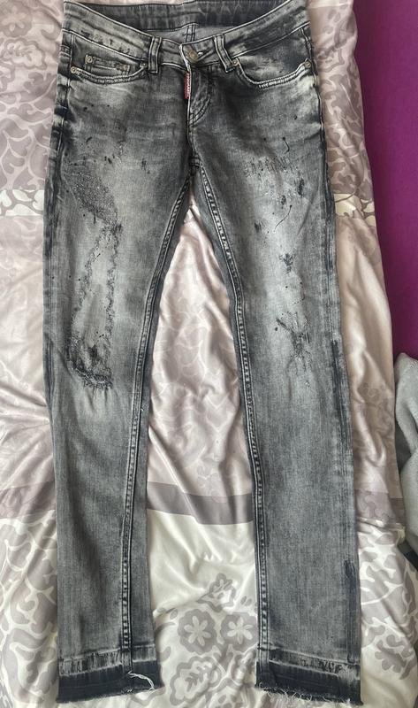 Женские Dsquared² Джинсы Серый Деним S