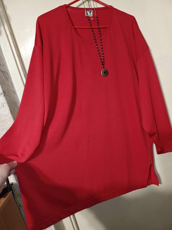 Donna Jessica (C&A) Camicia Rossa Viscosa 6XL