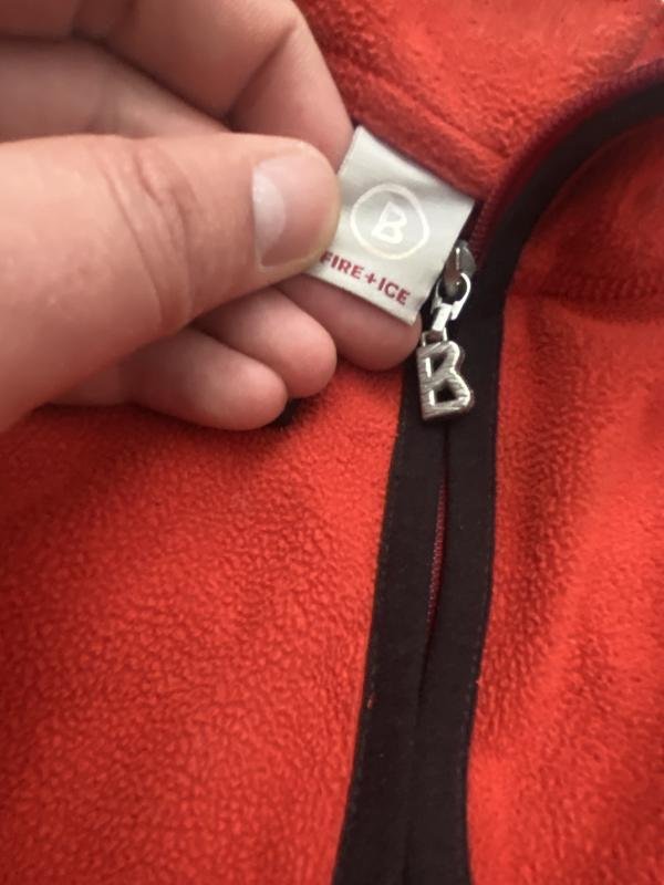 Men Bogner Fire+Ice Fleece Red L