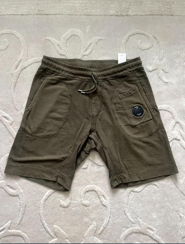 Men C.P. Company Shorts Brown Cotton M