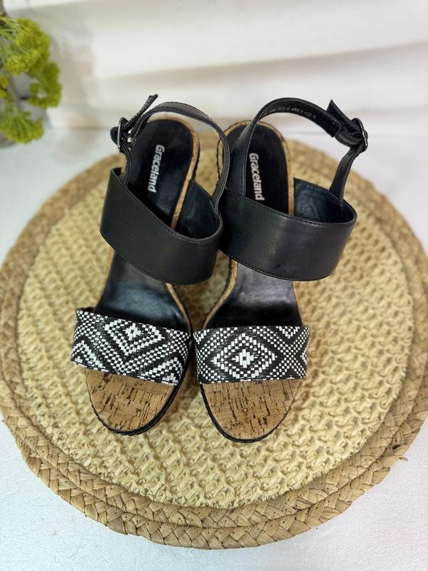 Damen Graceland Absatzschuhe Schwarz Kunstleder