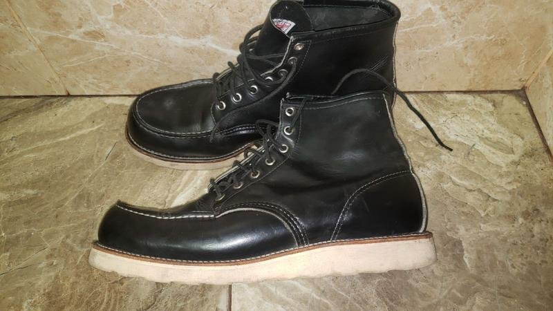 Homme Red Wing Bottes Noir Cuir 45