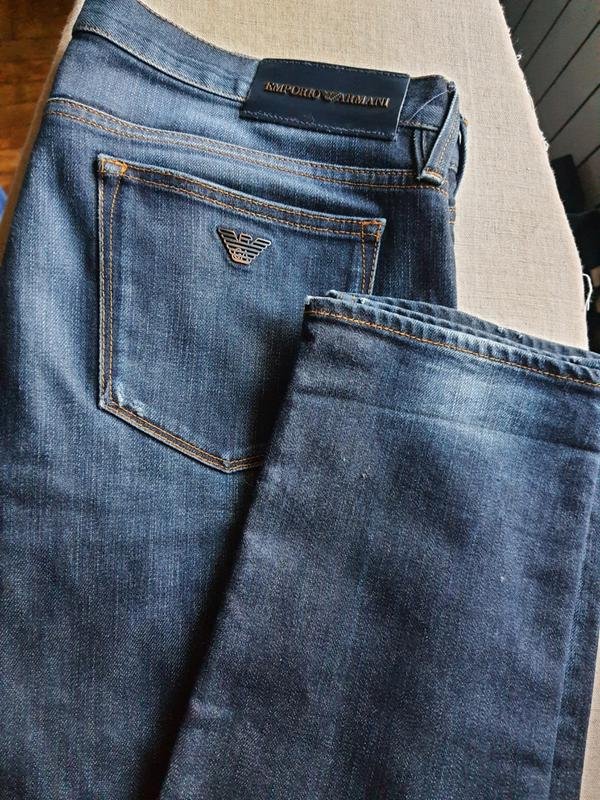 Homme Emporio Armani Jeans Bleu Marine Denim 34