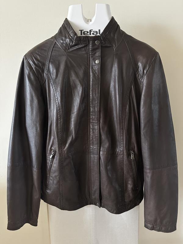Donna Jessica (C&A) Giacca Marrone Pelle L