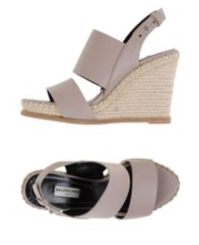 Women Balenciaga Heels Beige Nubuck 39