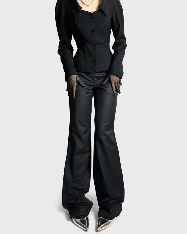Damen Bottega Veneta Hosen Grau Wolle XS
