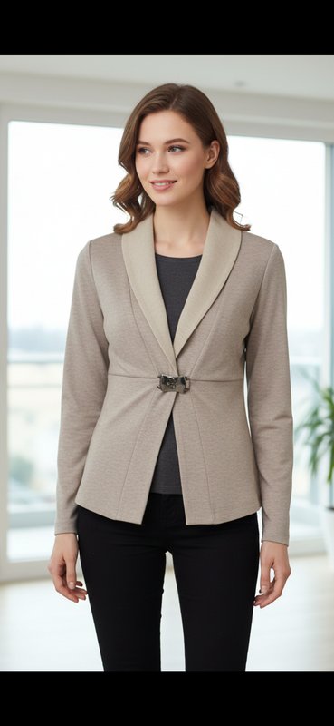 Femme Fabiana Filippi Pull Beige Élasthanne S