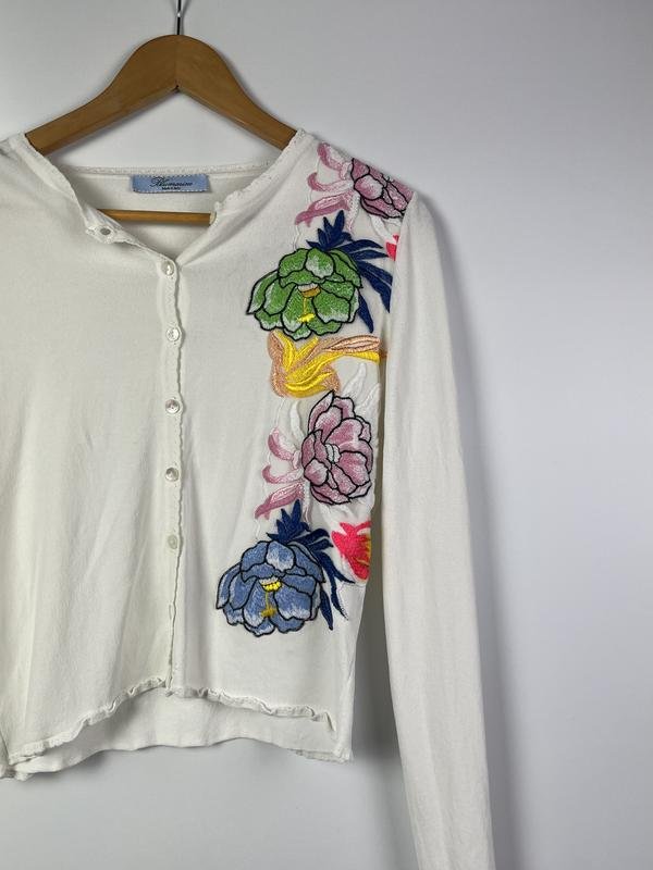 Damen Blumarine Pullover Weiß M