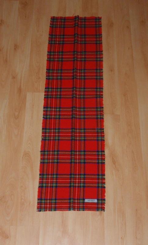 Unisexe Carhartt Écharpe Rouge Carreaux Coton