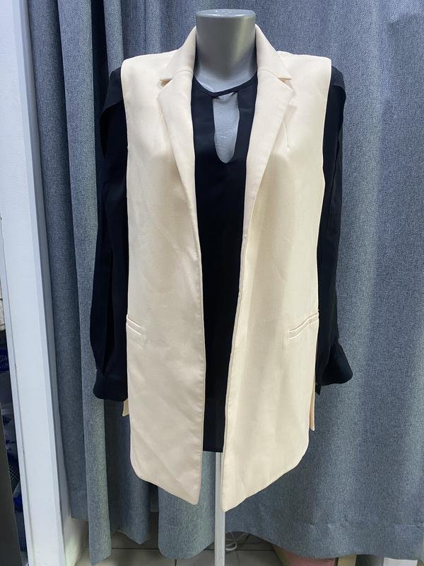 Femme Club Monaco Gilet Beige Polyester S