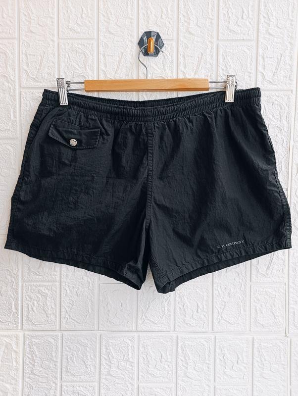 Men C.P. Company Shorts Black Cotton S