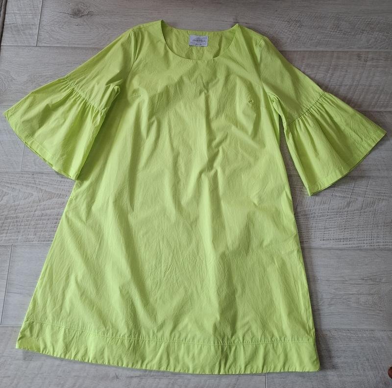 Damen Vicario Cinque Kleid Grün Baumwolle M