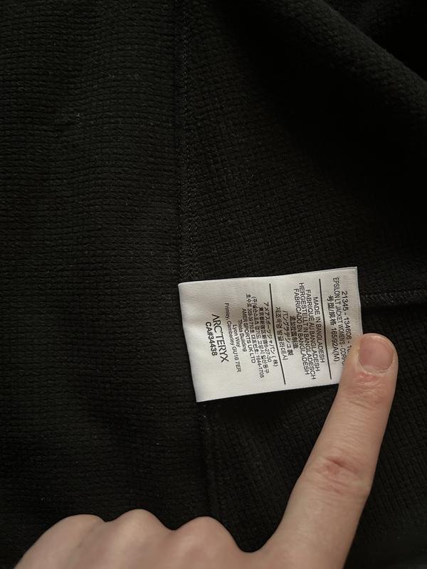 Herren Arc'teryx Jacke Schwarz Baumwolle S