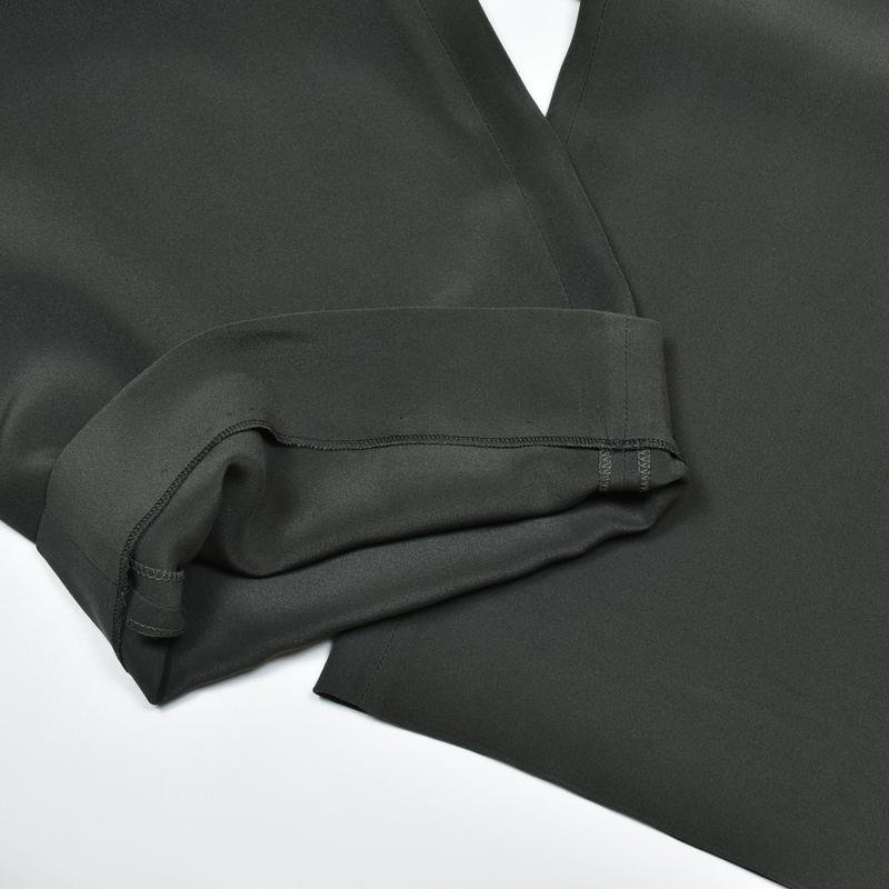 Femme Armani Collezioni Pantalon Olive Coton 42