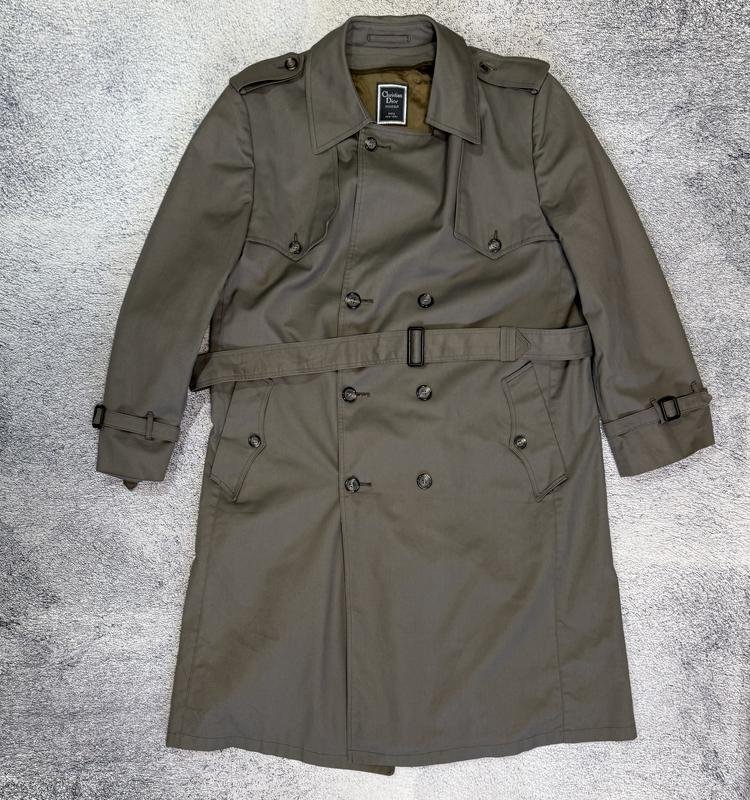 Homme Christian Dior Trench Coat Gris Coton 54