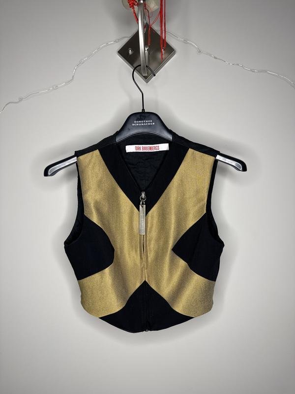 Damen Dirk Bikkembergs Weste Gold Baumwolle XXS