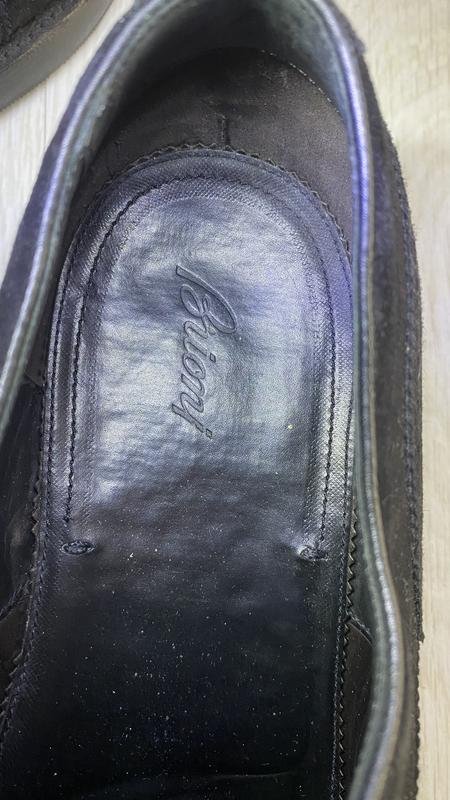 Мужские Brioni Туфли Чёрный Замша 45