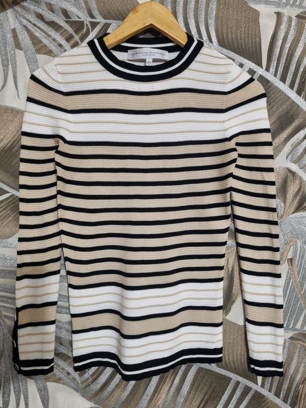 Femme Carolina Herrera Pull Blanc Soie XS