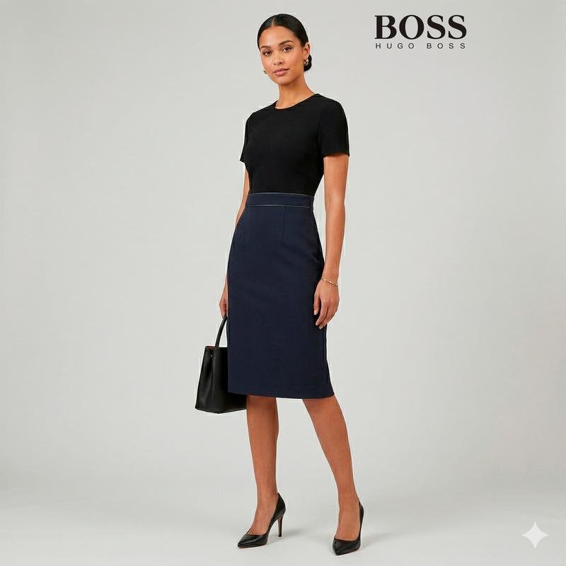 Женское Boss Платье Чёрное XXS