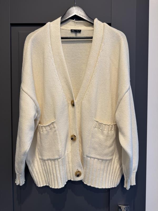 Donna Jessica (C&A) Maglione Bianco Cotone L