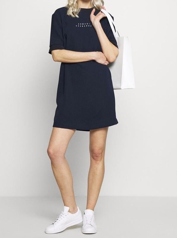 Женское Armani Exchange Платье Тёмно-синий Эластан