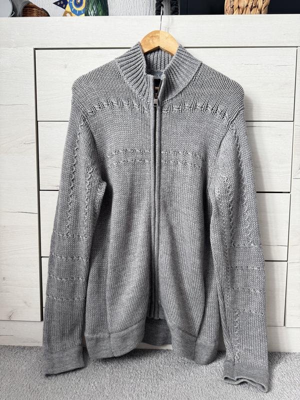 Мужской Armani Exchange Свитер Серый Шерсть M
