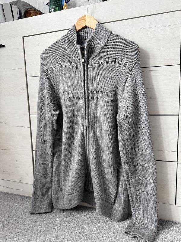 Мужской Armani Exchange Свитер Серый Шерсть M