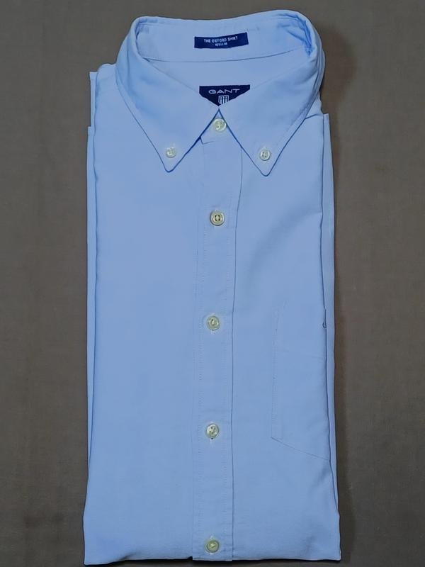 Men Gant Shirt White Cotton S